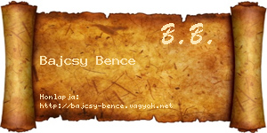 Bajcsy Bence névjegykártya